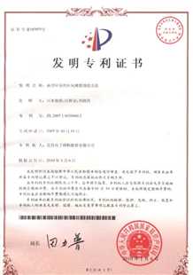 发明专利证书：新型环保的环氧树脂制造方法